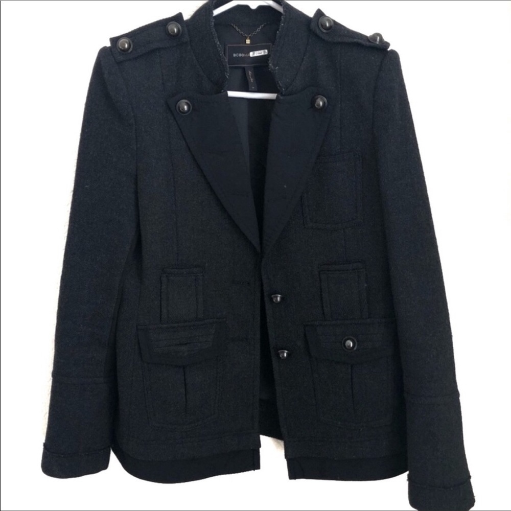 BCBG MAXAZRIA Military Style Blazer
